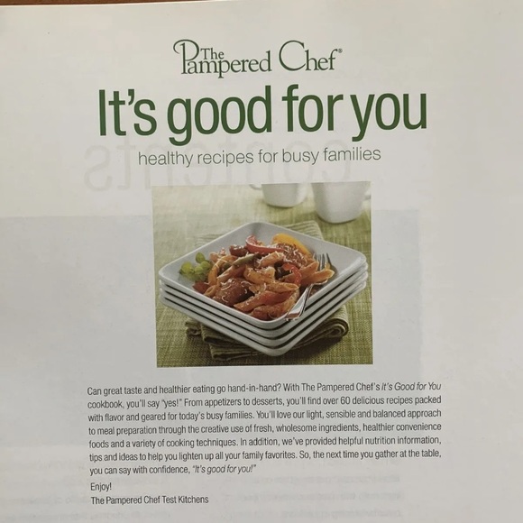 NEW Pampered Chef Cookbook Cook Book: It’s Good For You; 2004 Vintage Recipes - Picture 3 of 5